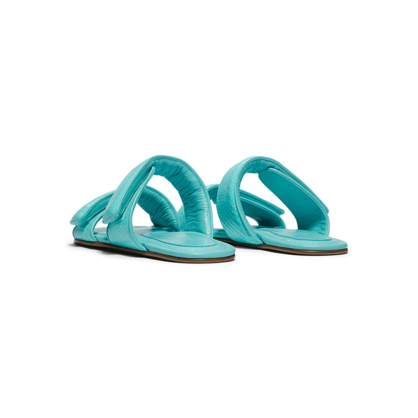 S.b. Concept GIABORGHINI Julianne Flat Strap Sandal Turquoise