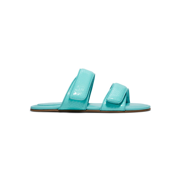 s.b. concept GIABORGHINI Julianne Flat Strap Sandal Turquoise
