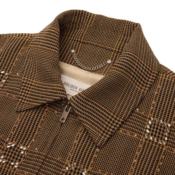 S.b. Concept Golden Goose Wool Bomber Jacket Brown · Beige