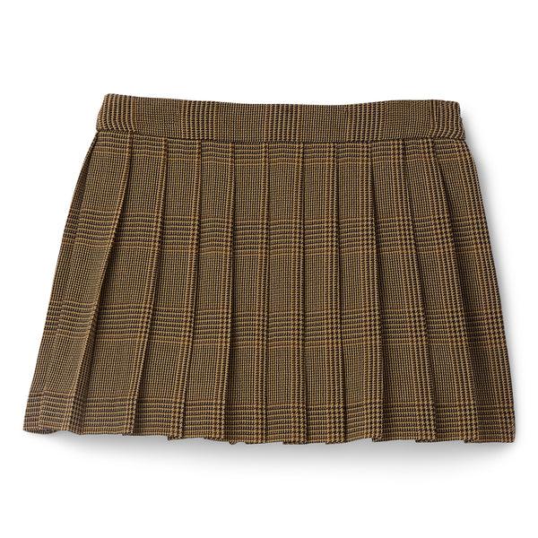 s.b. concept Golden Goose Wool Pleated Mini Skirt Brown · Beige