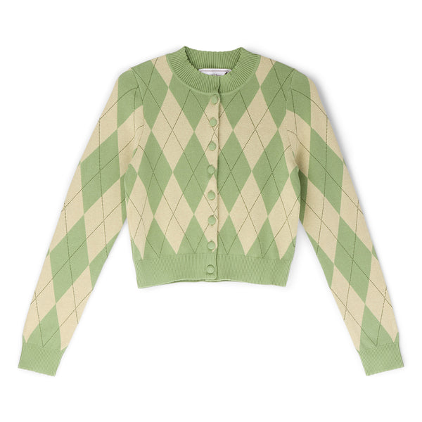 s.b. concept House of Sunny Argyle Lounge Cardigan Matcha