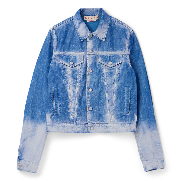 s.b. concept MARNI Flocked Denim Trucker Jacket Iris blue