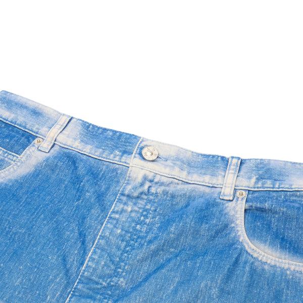 S.b. Concept MARNI Flocked Denim Twist Jeans Iris Blue