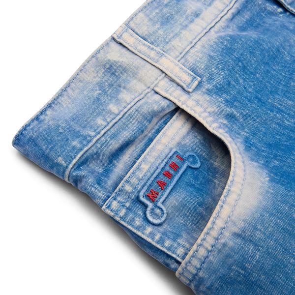 S.b. Concept MARNI Flocked Denim Twisted Jeans Iris Blue