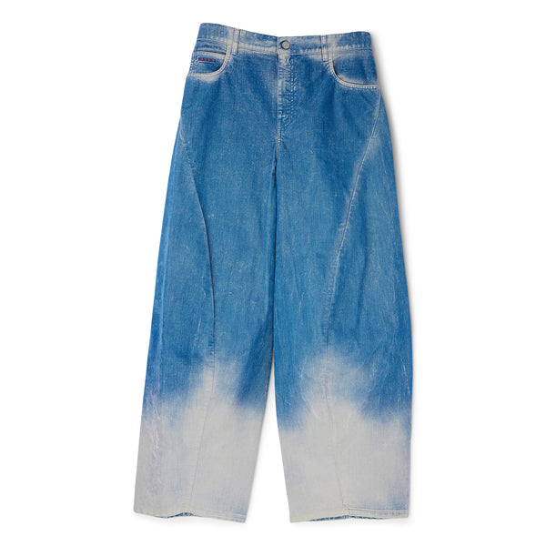s.b. concept MARNI Flocked Denim Twisted Jeans Iris Blue