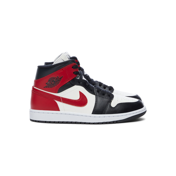 s.b. concept Nike Womens Air Jordan 1 Mid Sail · Gym Red · Off Noir · White