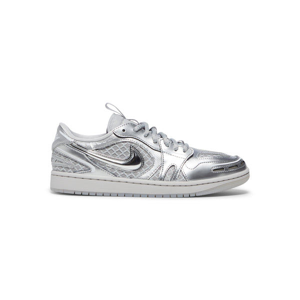 s.b. concept Nike Womens Air Jordan 1 MM Low V3 Neutral grey · Metallic silver · White