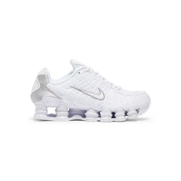 s.b. concept Nike Womens Shox TL White · Metallic Silver · Max Orange