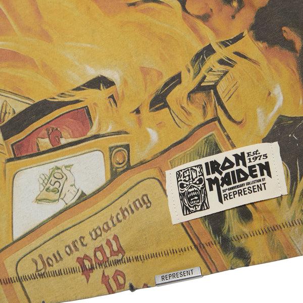 S.b. Concept REPRESENT X Iron Maiden Holy Smoke T-Shirt Sunfade Grey