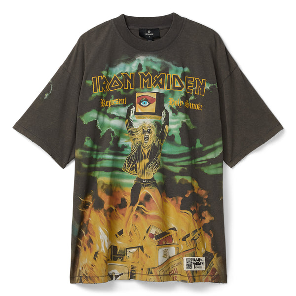 s.b. concept REPRESENT x Iron Maiden Holy Smoke T-Shirt Sunfade grey