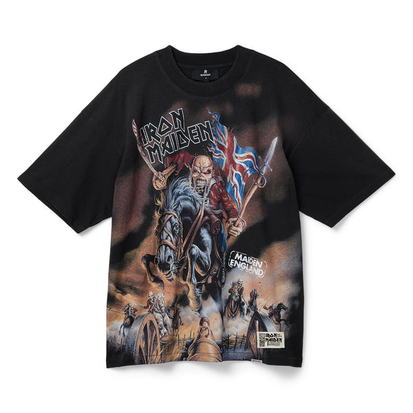 s.b. concept REPRESENT x Iron Maiden Steed T-Shirt Stained black