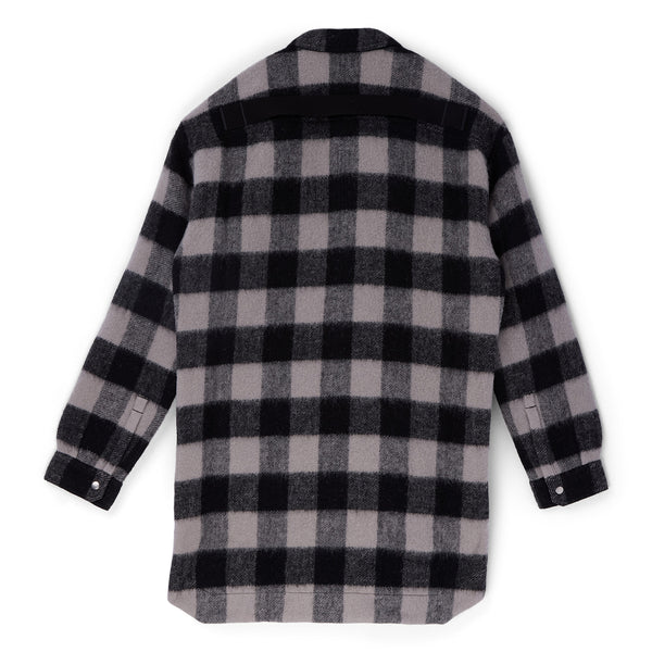 S.b. Concept Rick Owens Oversized Outershirt Black Plaid