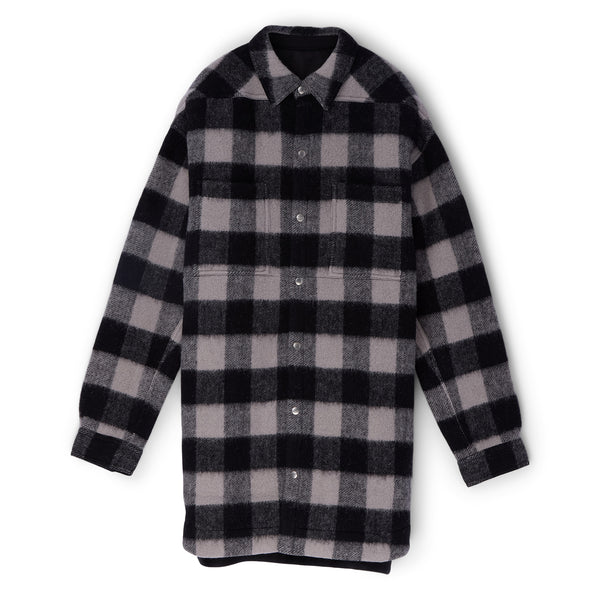 s.b. concept Rick Owens Oversized Outershirt Black plaid