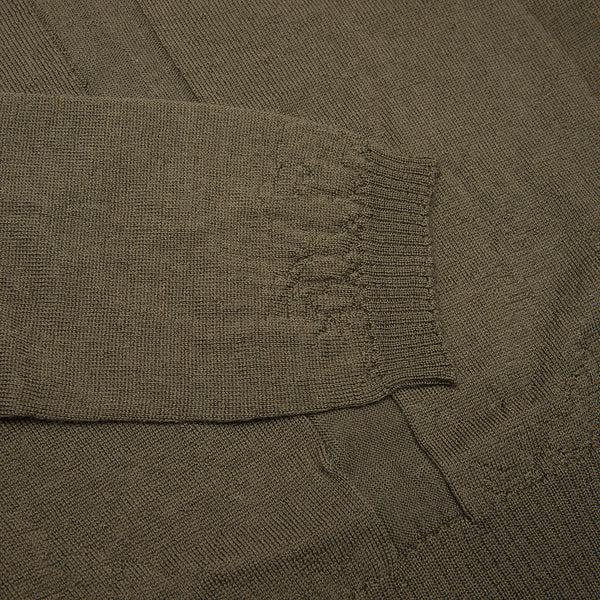 S.b. Concept Rick Owens Slashed Long Sleeve Cropped Knit Bosco