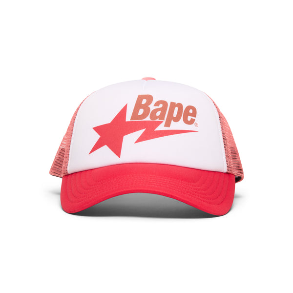 s.b. concept A Bathing Ape Bape Sta Mesh Cap Red
