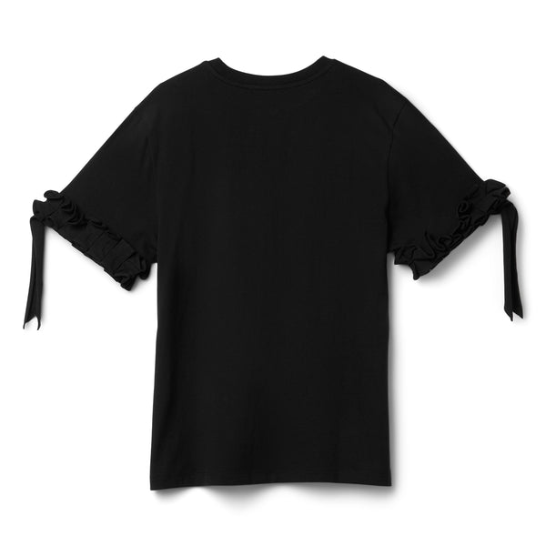 S.b. Concept COPERNI Ruffle Logo Boxy T-Shirt Black