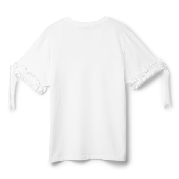 S.b. Concept COPERNI Ruffle Logo Boxy T-Shirt White