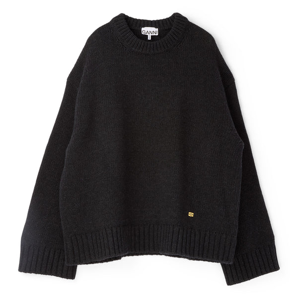 s.b. concept GANNI Chunky Wool Mix Sweater Phantom