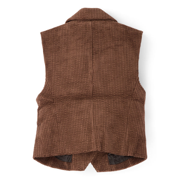 S.b. Concept GANNI Corduroy Vest Chicory Coffee