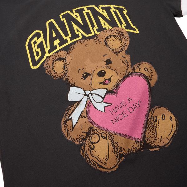 S.b. Concept GANNI Cropped Teddy T-shirt Phantom
