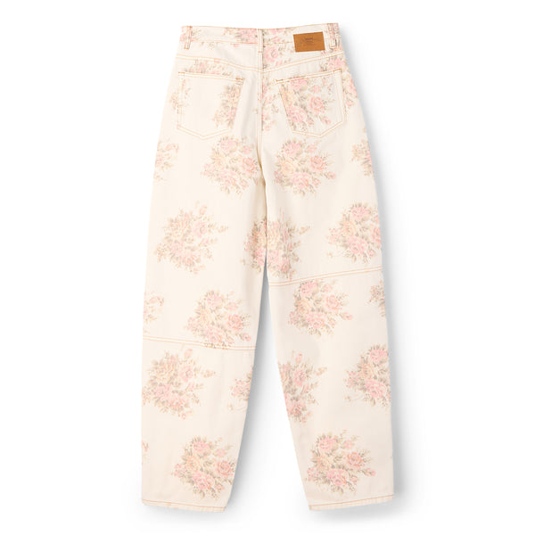S.b. Concept GANNI Floral Printed Stary Jeans Egret