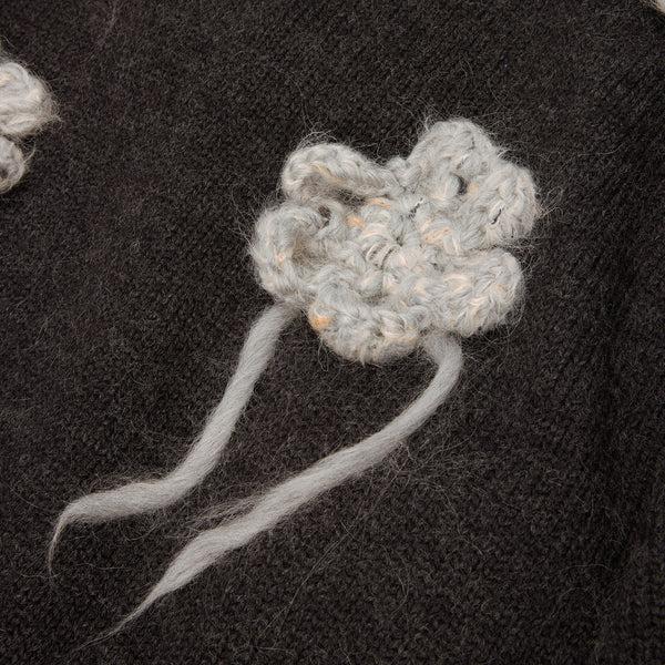 S.b. Concept GANNI Flower Crochet Sweater Phantom