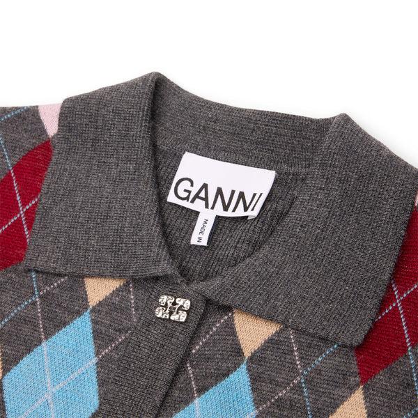 S.b. Concept GANNI Knitted Polo Shirt Paloma