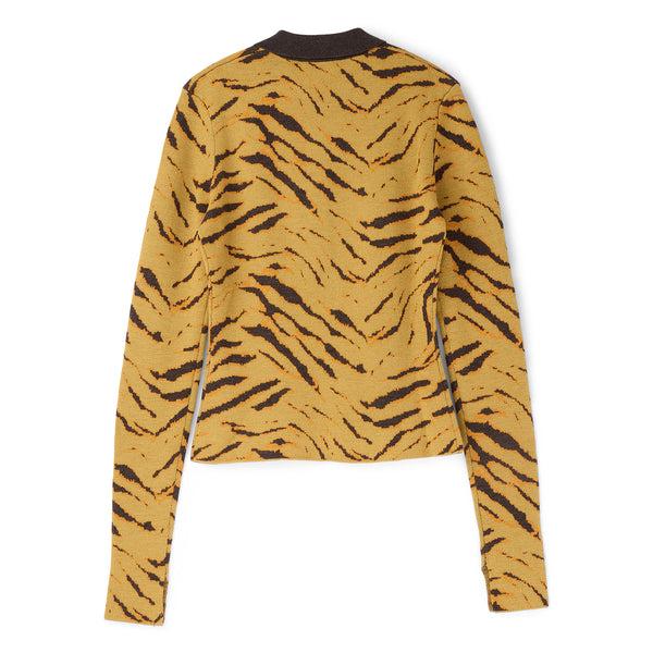 S.b. Concept GANNI Merino Jacquard Polo Khaki