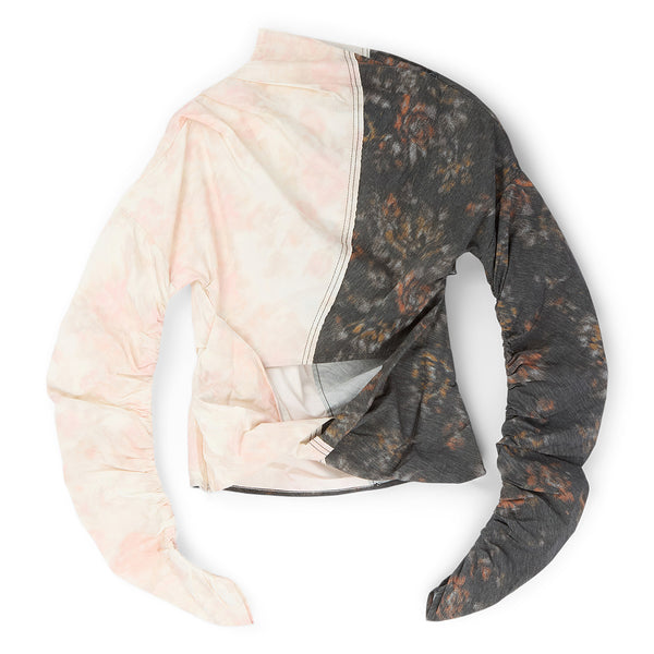 S.b. Concept GANNI Printed Ruched Top Phantom