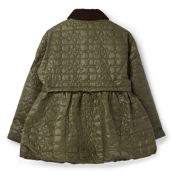 S.b. Concept GANNI Quilt Midi Jacket Kalamata