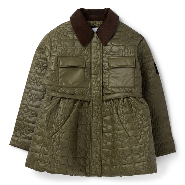 s.b. concept GANNI Quilt Midi Jacket Kalamata