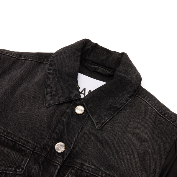 S.b. Concept GANNI Rigid Denim Jacket Black Washed