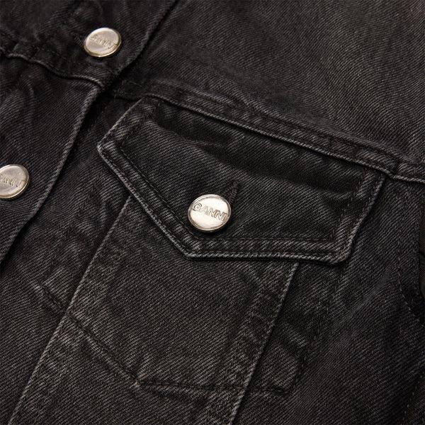 S.b. Concept GANNI Rigid Denim Jacket Black Washed