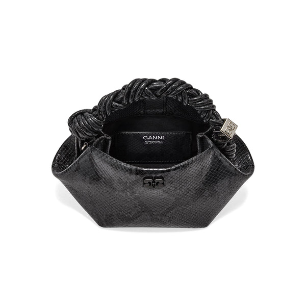 s.b. concept GANNI Snake Mini Bou Bag Black Oyster