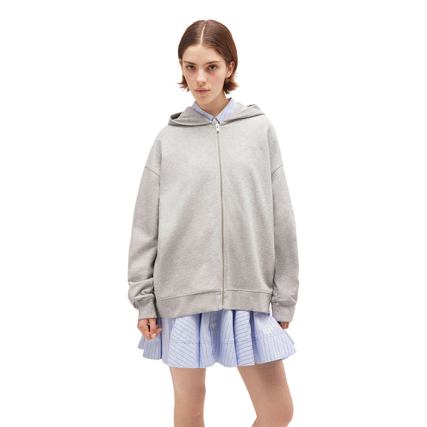 S.b. Concept GANNI Teddy Zip Hoodie Paloma Melange