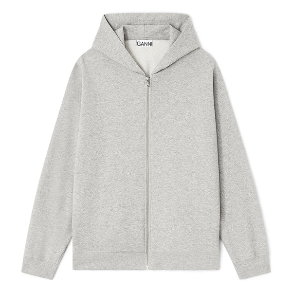 s.b. concept GANNI Teddy Zip Hoodie Paloma Melange