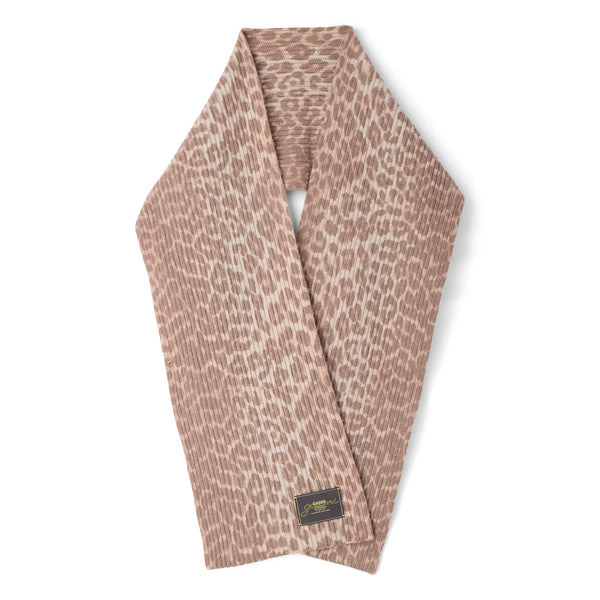 s.b. concept GANNI Wool Knit Scarf Leopard