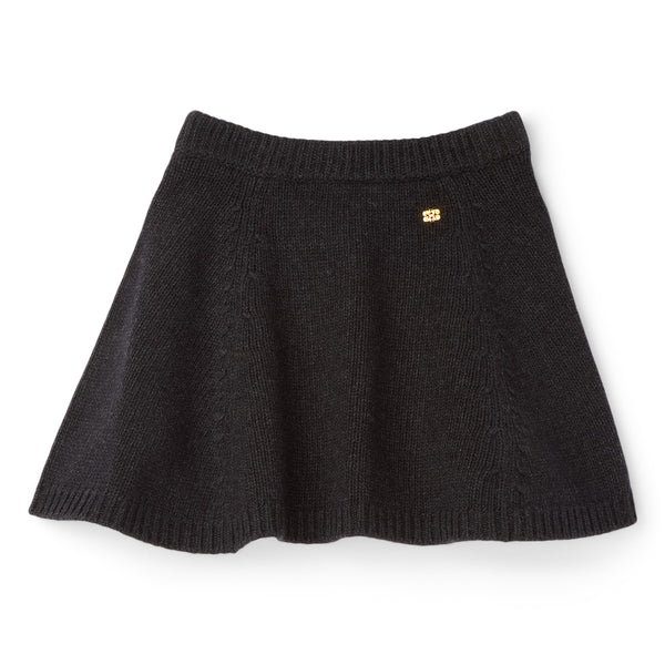 s.b. concept GANNI Wool Mix Mini Skirt Phantom