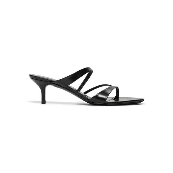 s.b. concept Jude Heath Kitten Sandal Black Leather