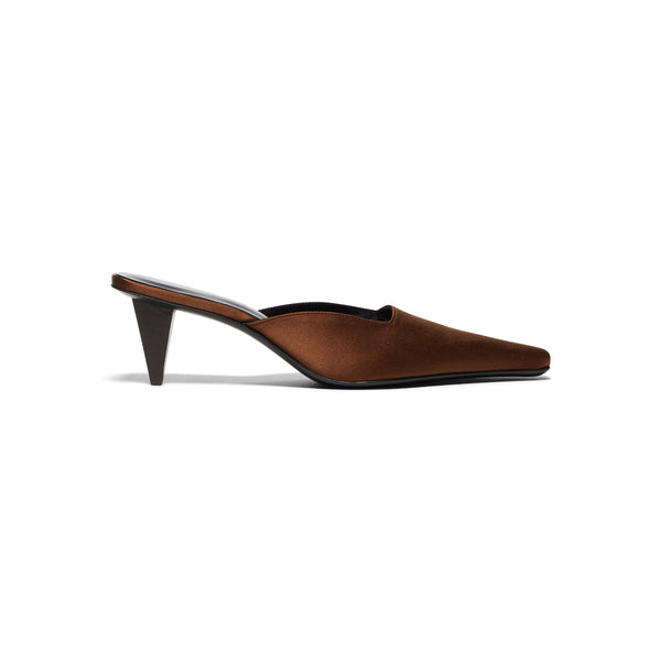 s.b. concept Jude Iris Mule Brown Satin