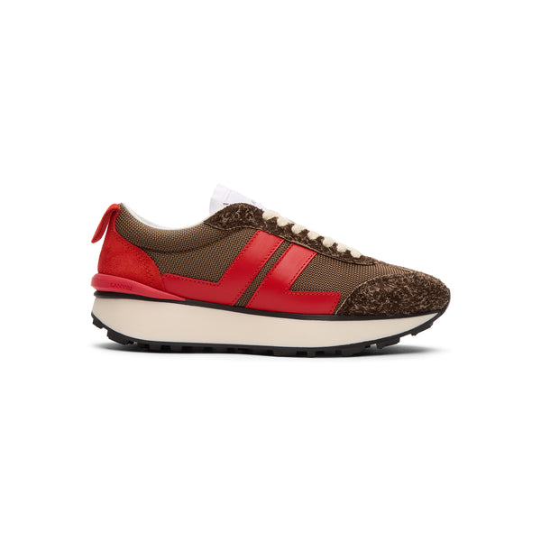 s.b. concept Lanvin Bumpr Mesh Sneakers Brown · Red