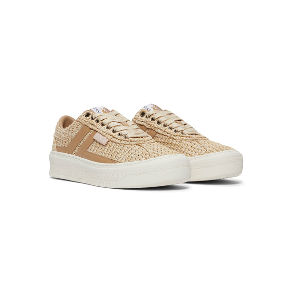 S.b. Concept Lanvin Cash Raffia Sneakers Natural