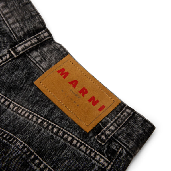 S.b. Concept MARNI Flocked Denim Jeans Black