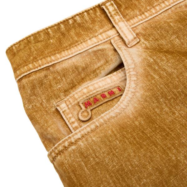 S.b. Concept MARNI Flocked Denim Trousers Beige
