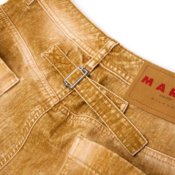S.b. Concept MARNI Flocked Denim Trousers Beige