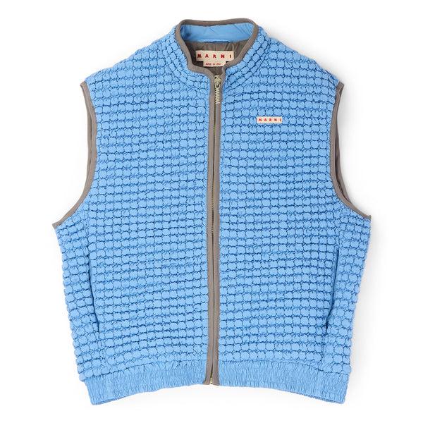 s.b. concept MARNI Puckering Nylon Vest Iris Blue