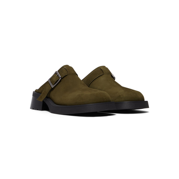 S.b. Concept Miista Aroa Kakhi Suede Mules Khaki