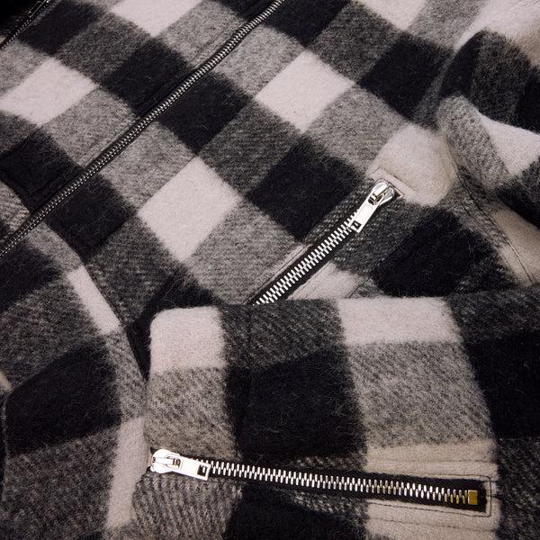 S.b. Concept Rick Owens Exploder Jacket Black Plaid