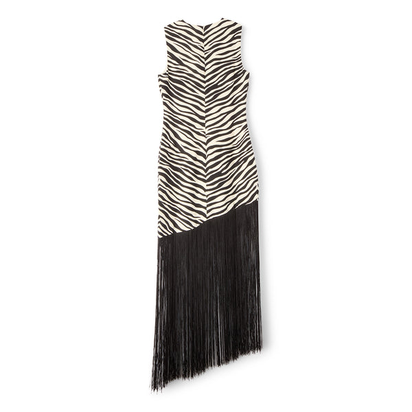 S.b. Concept Simon Miller Casablanca Fringe Dress Zebra Print