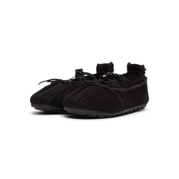 S.b. Concept Simone Rocha Embellished Ballerina Grip Flats Black · Jet